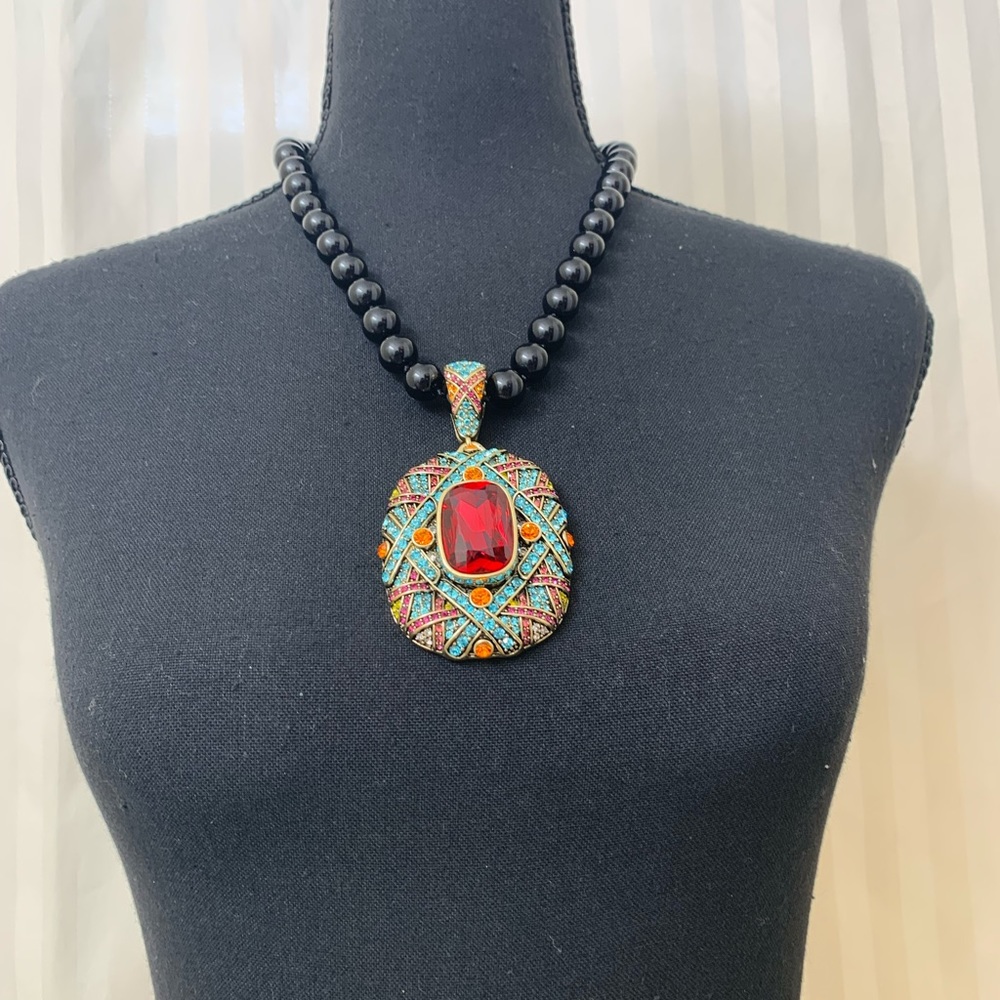 Heidi Daus triple play necklace - Picture 2 of 4
